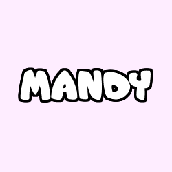 Coloriage prénom MANDY