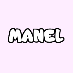 Coloriage prénom MANEL