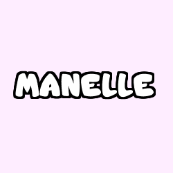 Coloriage prénom MANELLE