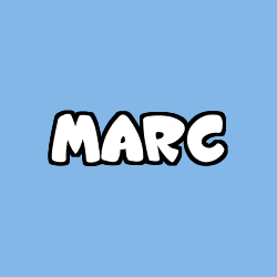 Coloriage prénom MARC