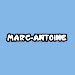 Coloriage prénom MARC-ANTOINE