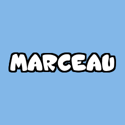 Coloriage prénom MARCEAU