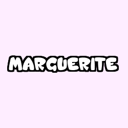Coloriage prénom MARGUERITE