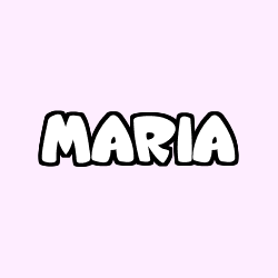 Coloriage prénom MARIA