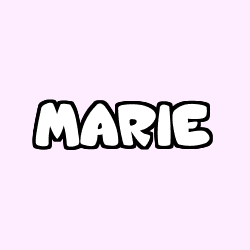 Coloriage prénom MARIE