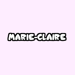 Coloriage prénom MARIE-CLAIRE