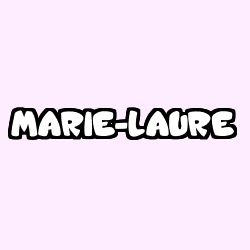 Coloriage prénom MARIE-LAURE