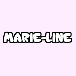 Coloriage prénom MARIE-LINE