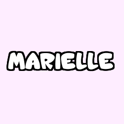 Coloriage prénom MARIELLE