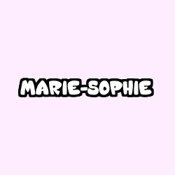 Coloriage prénom MARIE-SOPHIE