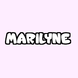Coloriage prénom MARILYNE