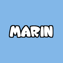 Coloriage prénom MARIN