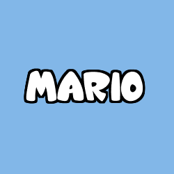 Coloriage prénom MARIO