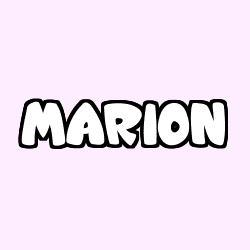 Coloriage prénom MARION