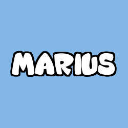 Coloriage prénom MARIUS
