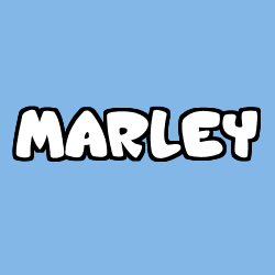Coloriage prénom MARLEY