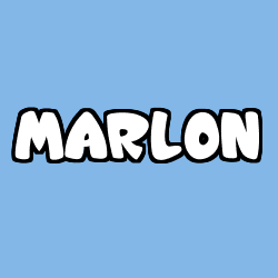 Coloriage prénom MARLON