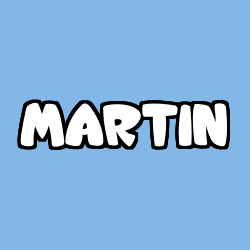 Coloriage prénom MARTIN
