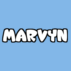 Coloriage prénom MARVYN