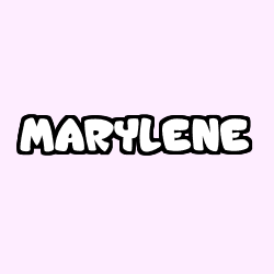 Coloriage prénom MARYLENE