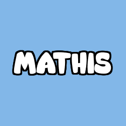 Coloriage prénom MATHIS
