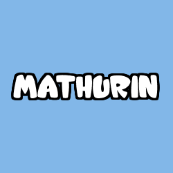 Coloriage prénom MATHURIN