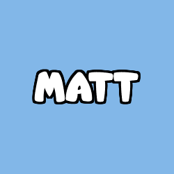 Coloriage prénom MATT