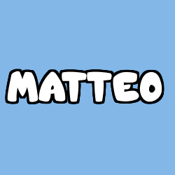 Coloriage prénom MATTEO