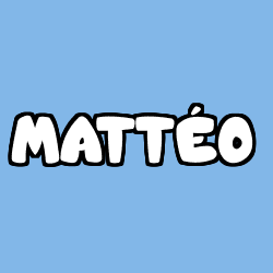 Coloriage prénom MATTÉO