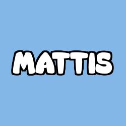 Coloriage prénom MATTIS