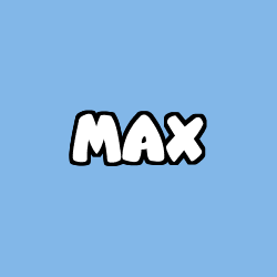 Coloriage prénom MAX