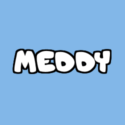 Coloriage prénom MEDDY
