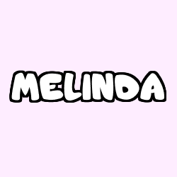 Coloriage prénom MELINDA