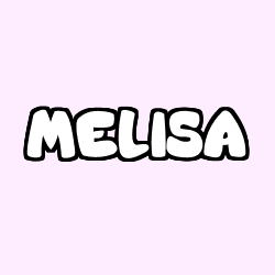 Coloriage prénom MELISA