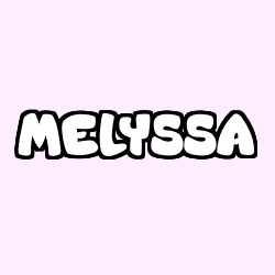 Coloriage prénom MELYSSA