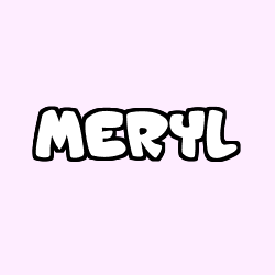 Coloriage prénom MERYL