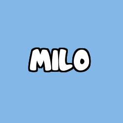 Coloriage prénom MILO