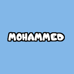 Coloriage prénom MOHAMMED