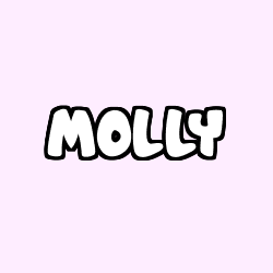 Coloriage prénom MOLLY