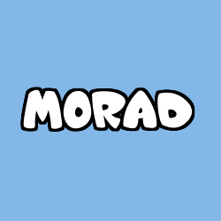 Coloriage prénom MORAD