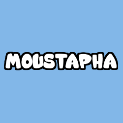 Coloriage prénom MOUSTAPHA