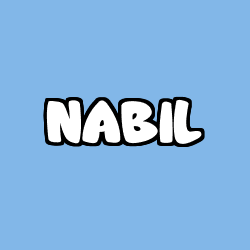 Coloriage prénom NABIL