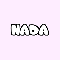 Coloriage prénom NADA