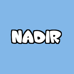 Coloriage pr&eacute;nom NADIR