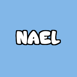 Coloriage prénom NAEL