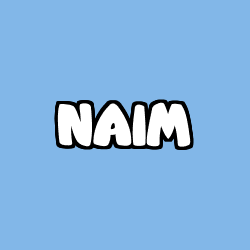 Coloriage pr&eacute;nom NAIM