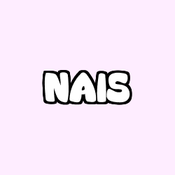 Coloriage prénom NAIS