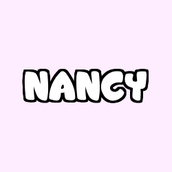 Coloriage prénom NANCY