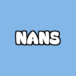 Coloriage pr&eacute;nom NANS