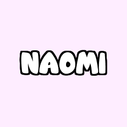 Coloriage prénom NAOMI